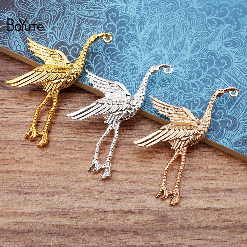 BoYuTe Wholesale 20Pcs Metal Alloy 50*64MM Crane Pendant Jewelry Materials Diy Hand Made Accessories Parts
BoYuTe Wholesale 20Pcs Metal Alloy 50*64MM Crane Pendant Jewelry Materials Diy Hand Made Accessories Parts