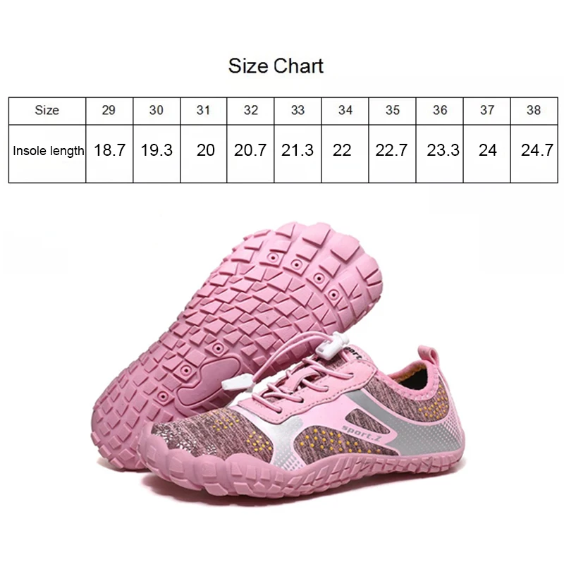 Children sneakers kids barefoot shoes beach water shoes for girls boys breathable non-slip sports sneakers big size 29-38
Children sneakers kids barefoot shoes beach water shoes for girls boys breathable non-slip sports sneakers big size 29-38