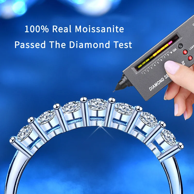 Wholesale 100% Sterling Silver Moissanite Rings 0.7CTW Hand Setting Matching Half Eternity Diamond Band Engagement Wedding
Wholesale 100% Sterling Silver Moissanite Rings 0.7CTW Hand Setting Matching Half Eternity Diamond Band Engagement Wedding