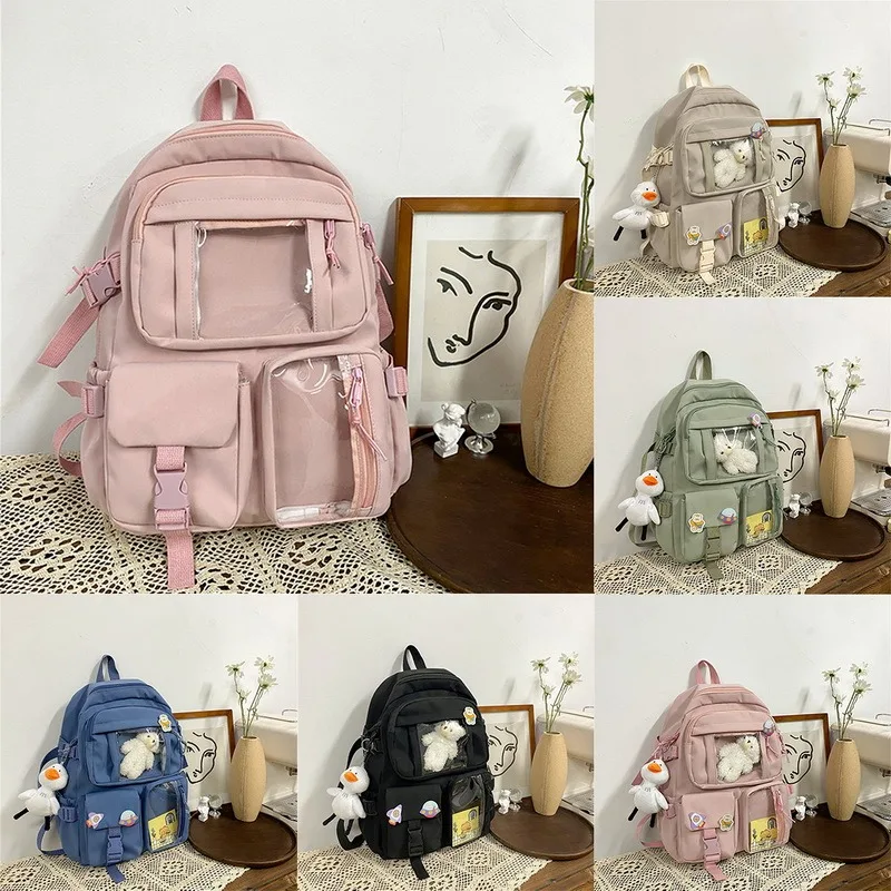2021 Muti-Pocket Women Backpack Nylon School Bag Backpacks for Teenage Girls Fashion College Student Back Pack Mochila Feminina
2021 Muti-Pocket Women Backpack Nylon School Bag Backpacks for Teenage Girls Fashion College Student Back Pack Mochila Feminina