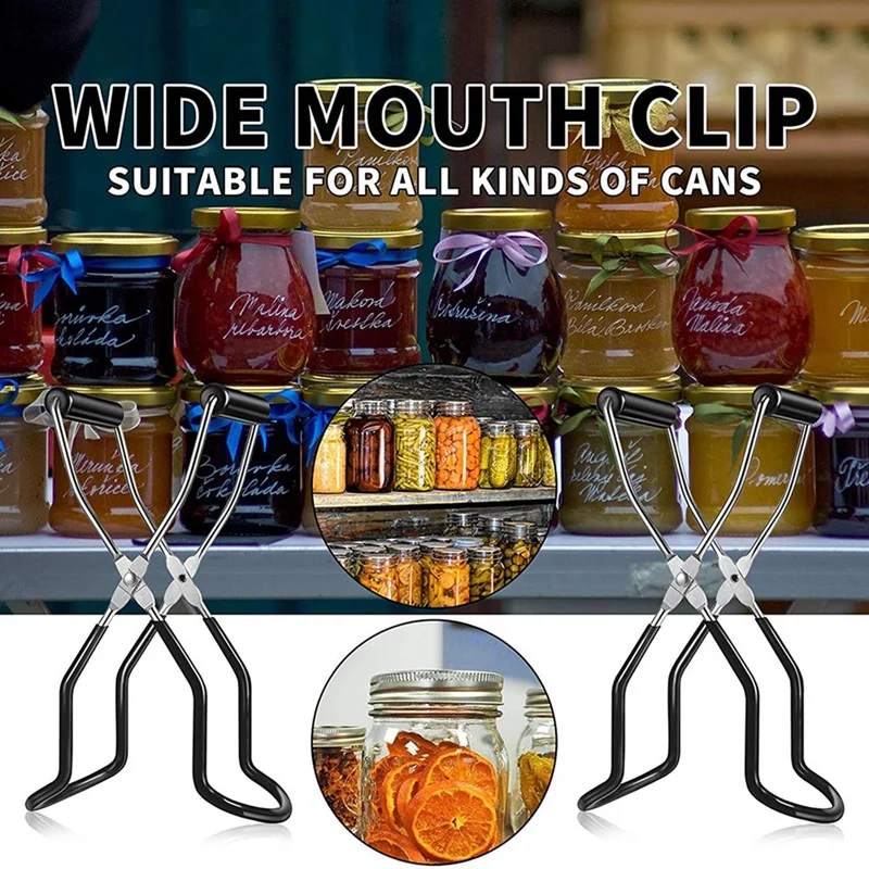 2 Pcs Canning Jar Lifter Tongs Jar Lifter with Grip Handle for Secure Cans Safe and Secure Grip
2 Pcs Canning Jar Lifter Tongs Jar Lifter with Grip Handle for Secure Cans Safe and Secure Grip