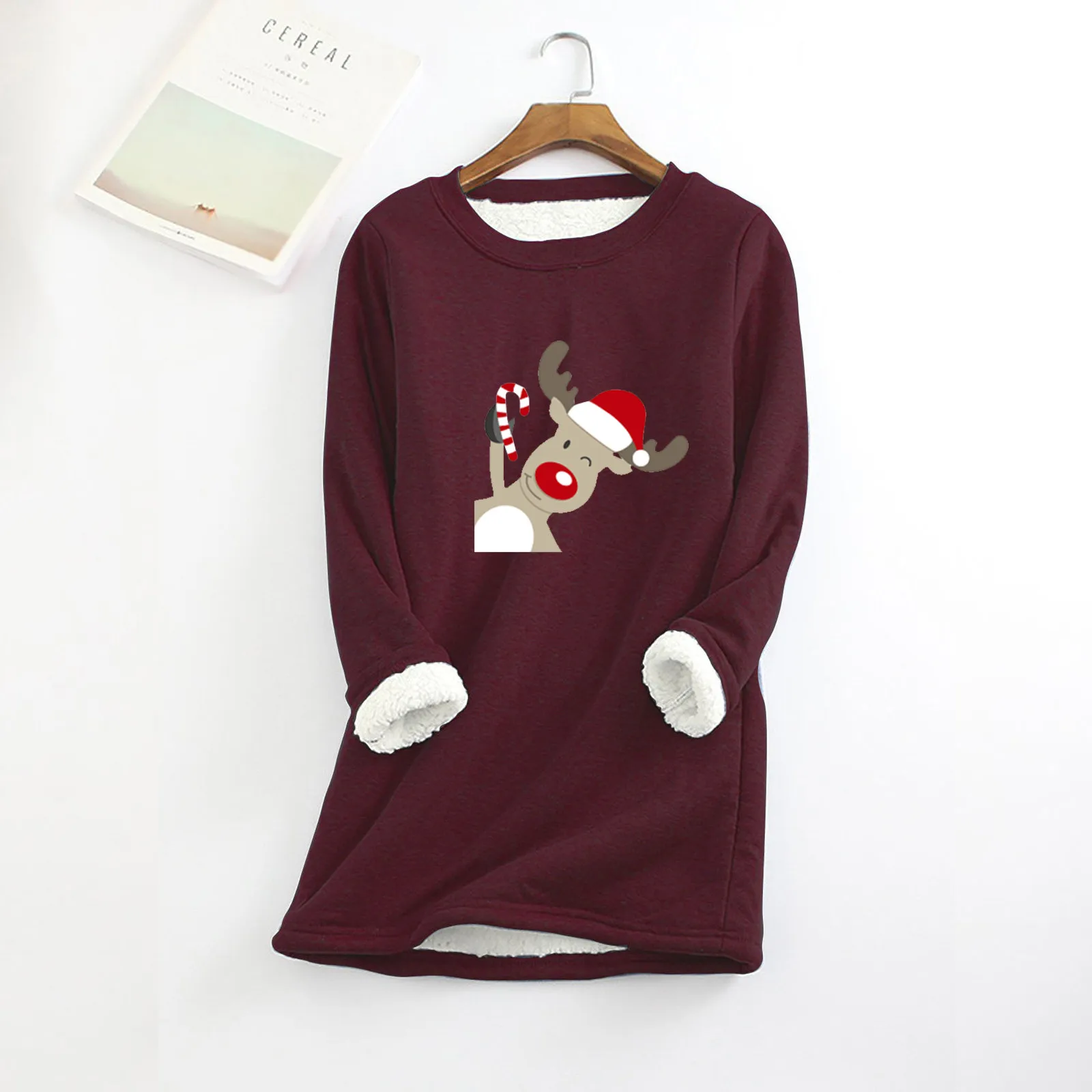 Женская одежда, женский осенне-зимний плотный флисовый свитшот с рождественским принтом, повседневный свитшот, теплый повседневный топ с к...
Женская одежда, женский осенне-зимний плотный флисовый свитшот с рождественским принтом, повседневный свитшот, теплый повседневный топ с к...