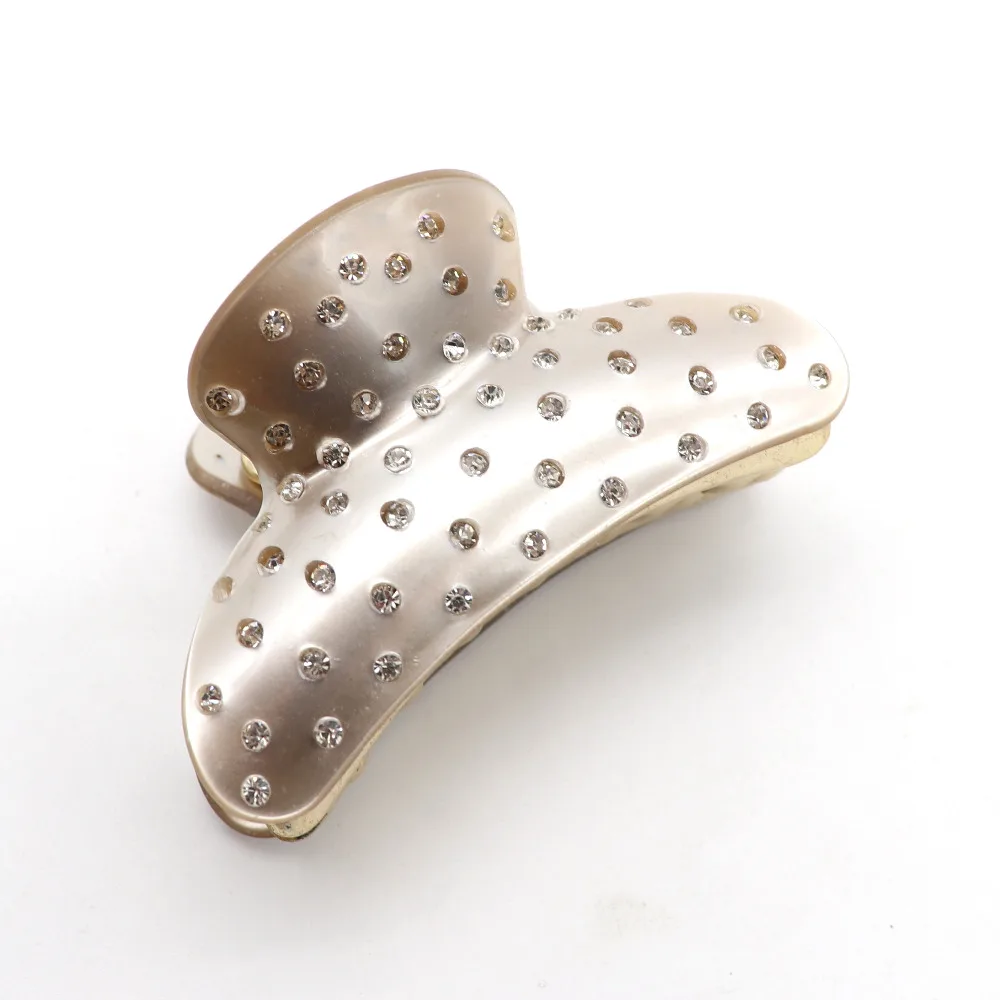 New Gray Gold Acrylic Crystal Hair Clip Claw For Women Girl Elegant Hairpins Paryty Wedding Hair Jewelry Accessories
New Gray Gold Acrylic Crystal Hair Clip Claw For Women Girl Elegant Hairpins Paryty Wedding Hair Jewelry Accessories