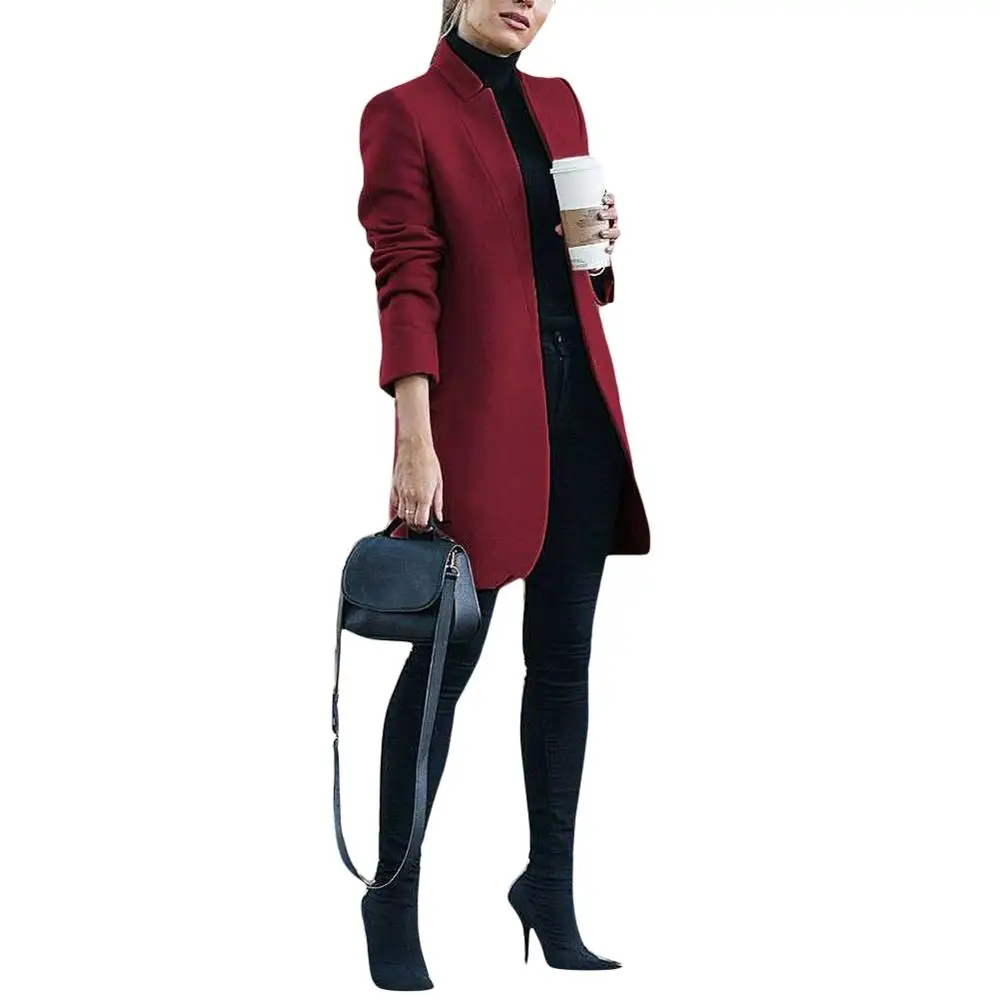 2020 New Fashion Women Wool Coat Solid Color Long Sleeve Mandarin Collar Long Jacket Casual Autumn Winter Long Coat Big Size 5XL
2020 New Fashion Women Wool Coat Solid Color Long Sleeve Mandarin Collar Long Jacket Casual Autumn Winter Long Coat Big Size 5XL