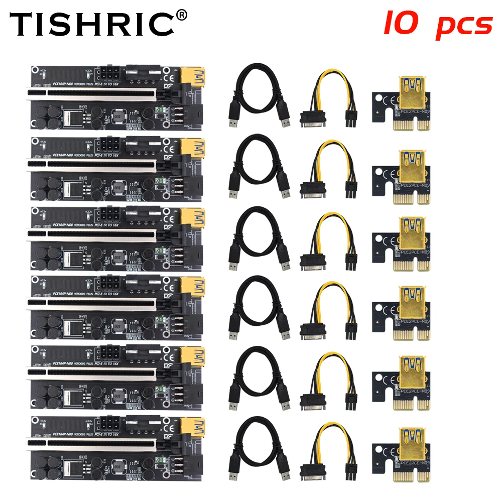 TISHRIC Newest Riser 009s Plus Pci-e Riser For Video Card Riser Pci Express x16 USB 3.0 Riser Cable For Bitcoin Miner Mining Rig
TISHRIC Newest Riser 009s Plus Pci-e Riser For Video Card Riser Pci Express x16 USB 3.0 Riser Cable For Bitcoin Miner Mining Rig