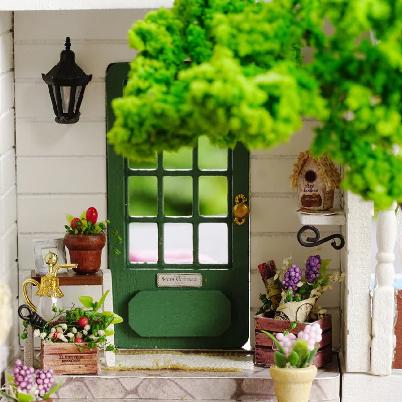 DIY Wooden Dollhouse Miniature Furniture With LED Kit Holiday Hotel Doll House Assemble Toy for Children Birthday Gift Casa
DIY Wooden Dollhouse Miniature Furniture With LED Kit Holiday Hotel Doll House Assemble Toy for Children Birthday Gift Casa