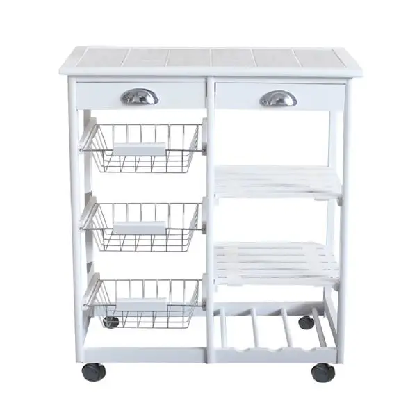 【USA READY stock】корзина для кухни и столовой 2 ящика 3-Basket 3-Полка Стеллаж для хранения с роликовыми колесами белый
【USA READY stock】корзина для кухни и столовой 2 ящика 3-Basket 3-Полка Стеллаж для хранения с роликовыми колесами белый
