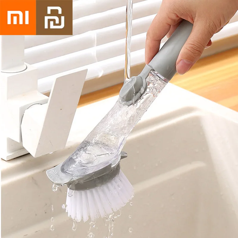 NEW XiaoMi Pot Brush Automatic Liquid Filling Long Handle Multifunction Press Sponge PP Brush Head Non Slip Kitchen Supplies Mi
NEW XiaoMi Pot Brush Automatic Liquid Filling Long Handle Multifunction Press Sponge PP Brush Head Non Slip Kitchen Supplies Mi