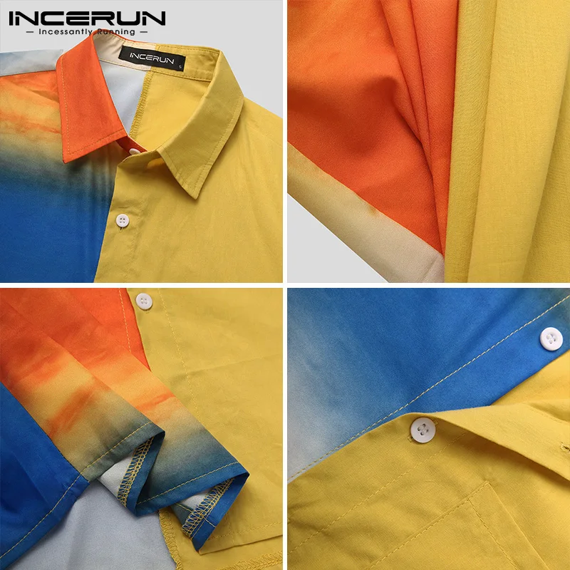 INCERUN Patchwork Men Hawaiian Shirt Streetwear Lapel Short Sleeve Vacation Fashion Casual Shirts Summer Button 2021 Camisas 3XL
INCERUN Patchwork Men Hawaiian Shirt Streetwear Lapel Short Sleeve Vacation Fashion Casual Shirts Summer Button 2021 Camisas 3XL