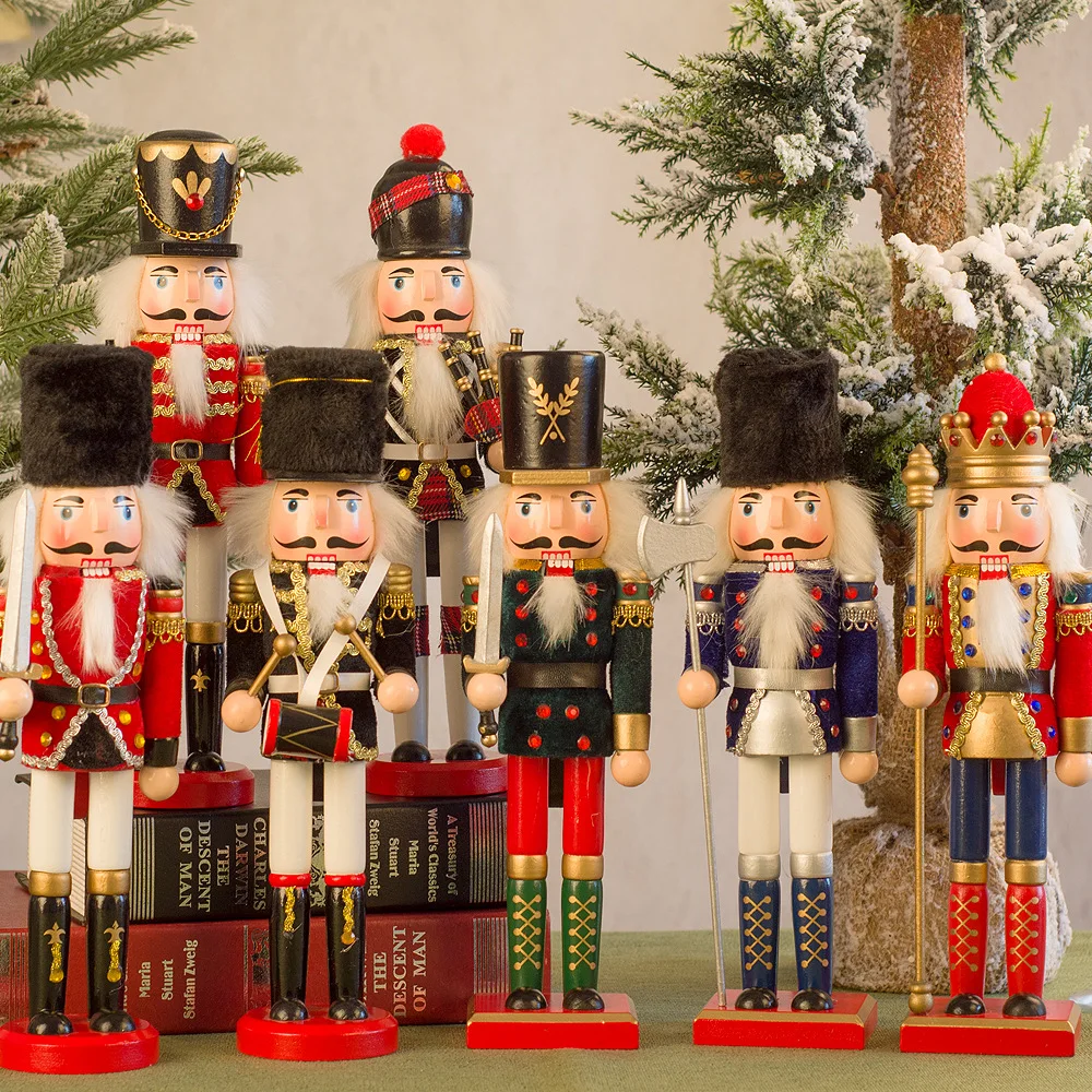 38CM Nutcracker Soldier Shape Puppet Christmas Pendant Gift Table Decoration For Office Home Christmas Wooden Crafts
38CM Nutcracker Soldier Shape Puppet Christmas Pendant Gift Table Decoration For Office Home Christmas Wooden Crafts