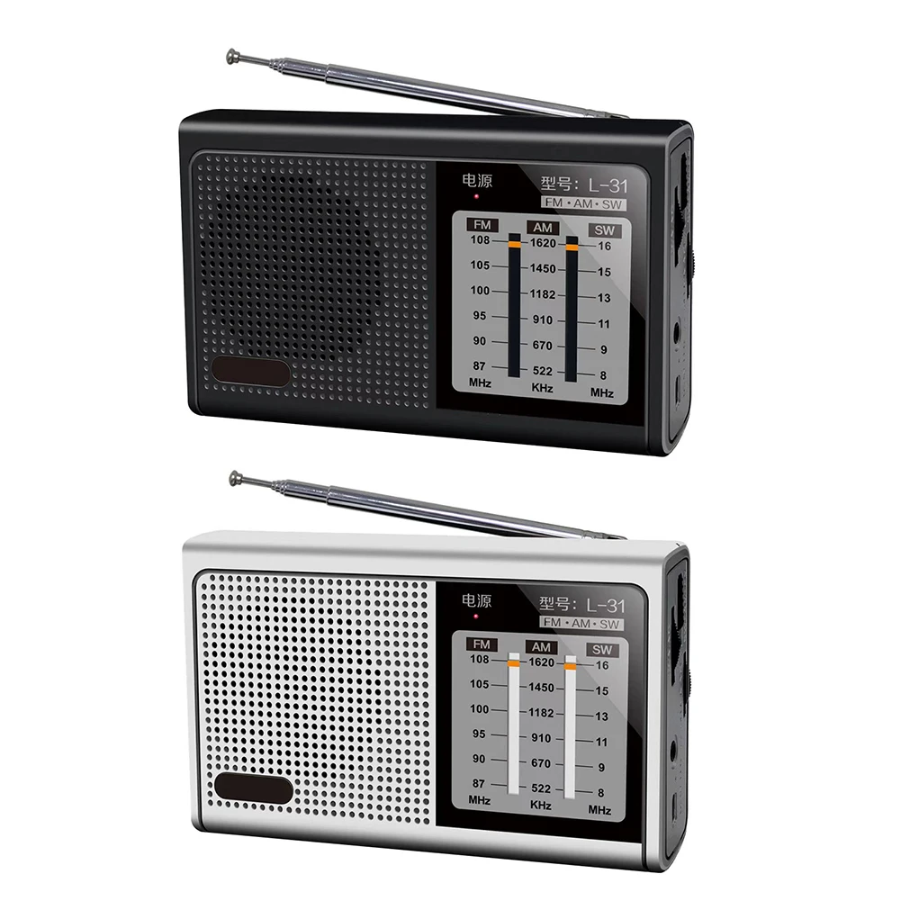 Mini Radio L-31 Mini Portable Full Band Radio Handheld USB Rechargeable FM AM SW Retro Speaker Devices with Retractable Antenna
Mini Radio L-31 Mini Portable Full Band Radio Handheld USB Rechargeable FM AM SW Retro Speaker Devices with Retractable Antenna