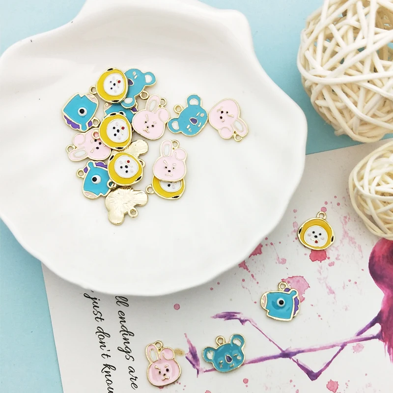10pcs Cartoon Animal Enamel Charms Pendants Alloy Cute Hippo Bunny Bear Pendants Fit DIY Earrings Hair Jewelry Accessory FX214
10pcs Cartoon Animal Enamel Charms Pendants Alloy Cute Hippo Bunny Bear Pendants Fit DIY Earrings Hair Jewelry Accessory FX214