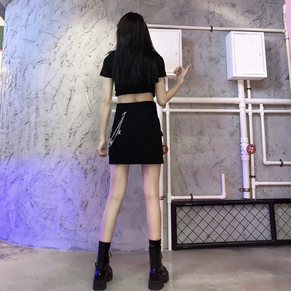 Dark Icon Side Pocket High Waist Women Skirt Vintage Street Fashion Girl Students Skirts Black
Dark Icon Side Pocket High Waist Women Skirt Vintage Street Fashion Girl Students Skirts Black
