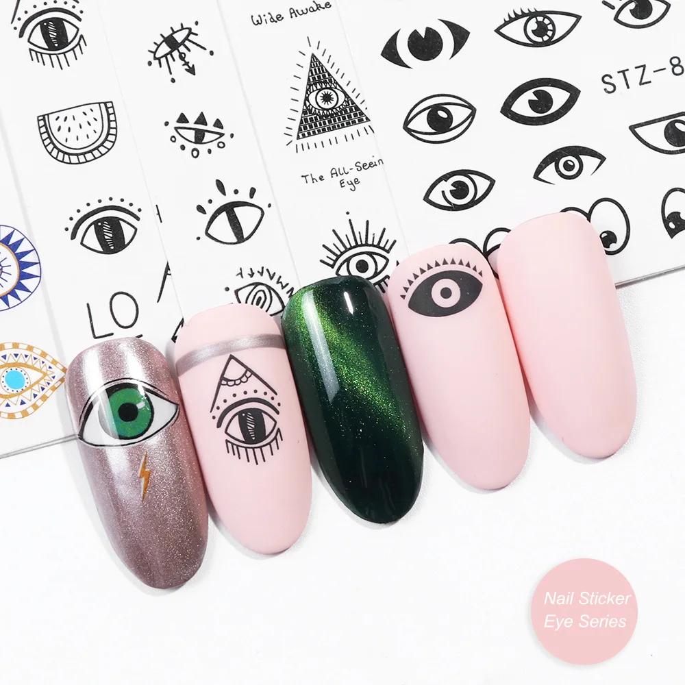 1pcs Hot Pop God Eye Nail Sticker Element Funny Nail Water Sticker Black and White Lips Color Manicure Sticker Nails Design
1pcs Hot Pop God Eye Nail Sticker Element Funny Nail Water Sticker Black and White Lips Color Manicure Sticker Nails Design