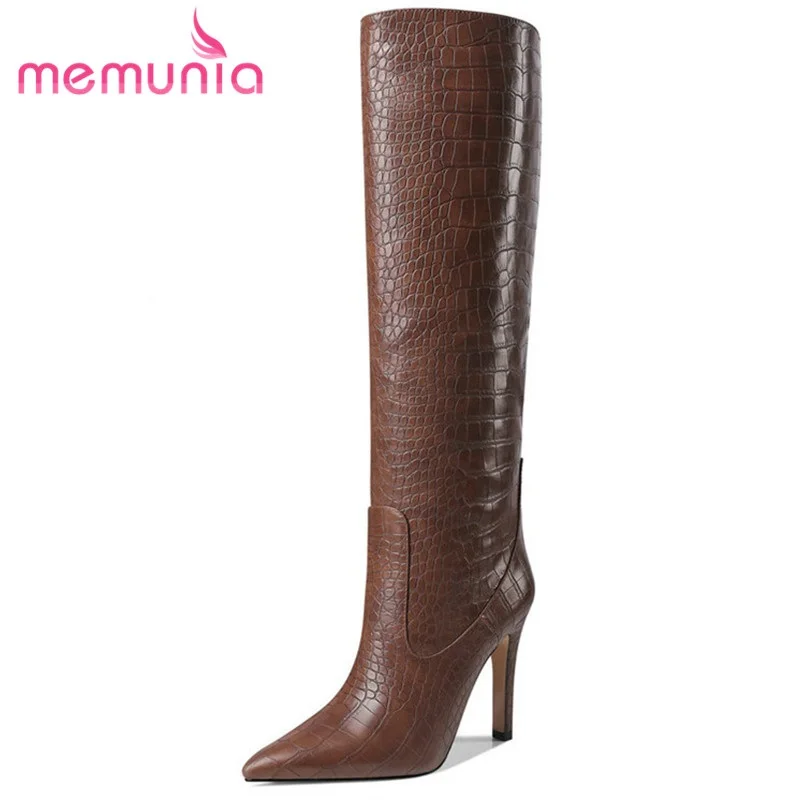 MEMUNIA Fashion Boots Slip On Concise Women Winter Boots Fashion Hand Made Knee High Boots Simple Lady Shoes Elegant Thin Heels
MEMUNIA Fashion Boots Slip On Concise Women Winter Boots Fashion Hand Made Knee High Boots Simple Lady Shoes Elegant Thin Heels