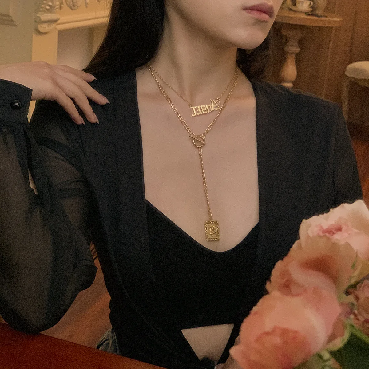 Creative Long Tessal Angel Charm Rose Pendant Necklace Women Jewlery Boho INS Trendy
Creative Long Tessal Angel Charm Rose Pendant Necklace Women Jewlery Boho INS Trendy