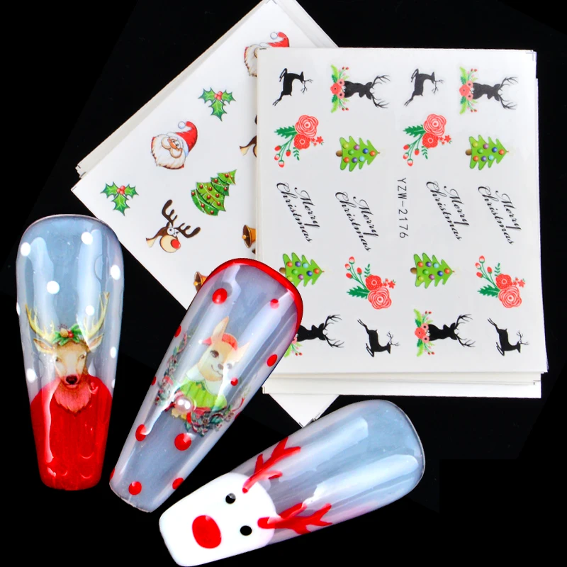 1 Set Christmas Series Nail Sticker Sets Nail Butterfly Water Transfer Decals Nail Art Sticker Manicure Foils Slider
1 Set Christmas Series Nail Sticker Sets Nail Butterfly Water Transfer Decals Nail Art Sticker Manicure Foils Slider