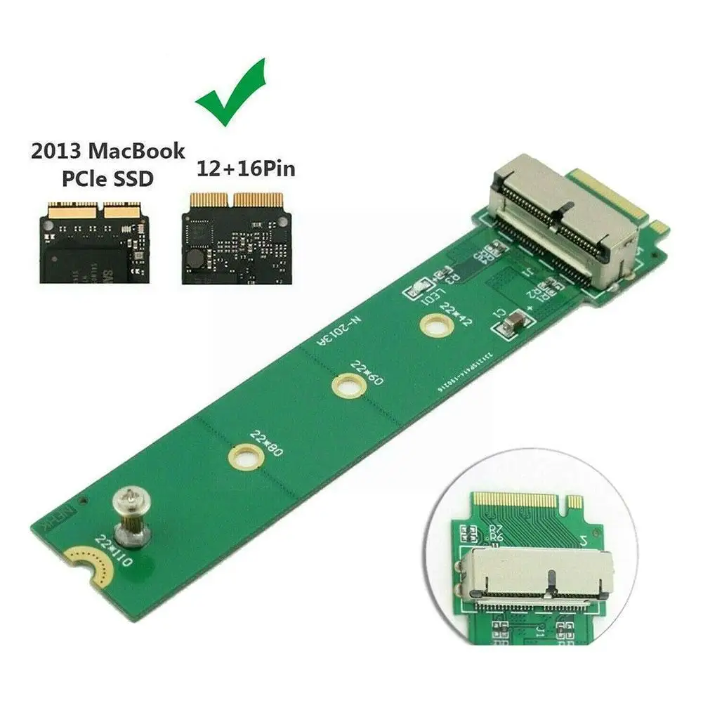 High Quality For Air Pro 12+16 Pins Ssd To M.2 M (ngff) Pci-e Adapter Converter Card For Pc Computer Accessorie V3q6
High Quality For Air Pro 12+16 Pins Ssd To M.2 M (ngff) Pci-e Adapter Converter Card For Pc Computer Accessorie V3q6