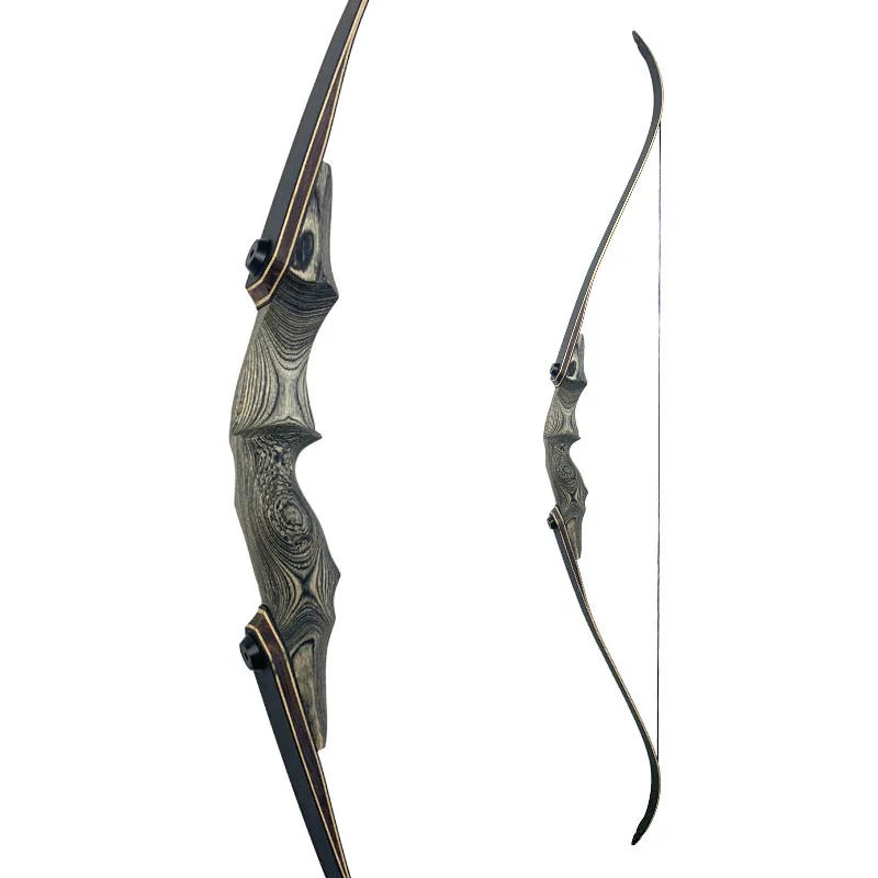 30-55lbs Traditional Recurve Set 60 Inch Black Hunter Outdoor Recurve Hunting Shooting Wooden Split Archery Bow
30-55lbs Traditional Recurve Set 60 Inch Black Hunter Outdoor Recurve Hunting Shooting Wooden Split Archery Bow