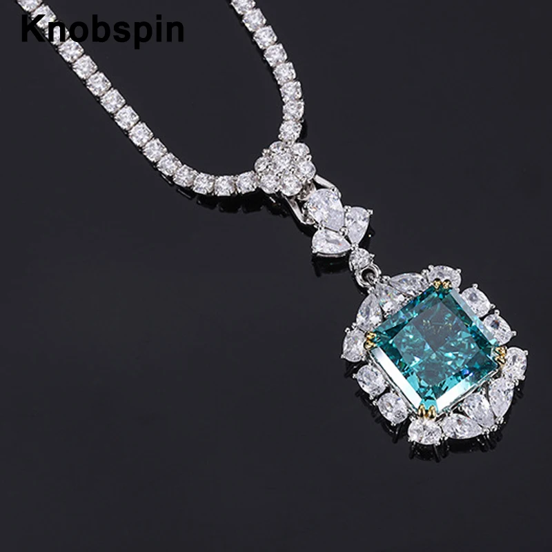 Knobspin 100% 925 Sterling Silver 13*13mm Radiant Cut High Carbon Diamond Pendant Necklace For Women Wedding Party Fine Jewelry
Knobspin 100% 925 Sterling Silver 13*13mm Radiant Cut High Carbon Diamond Pendant Necklace For Women Wedding Party Fine Jewelry