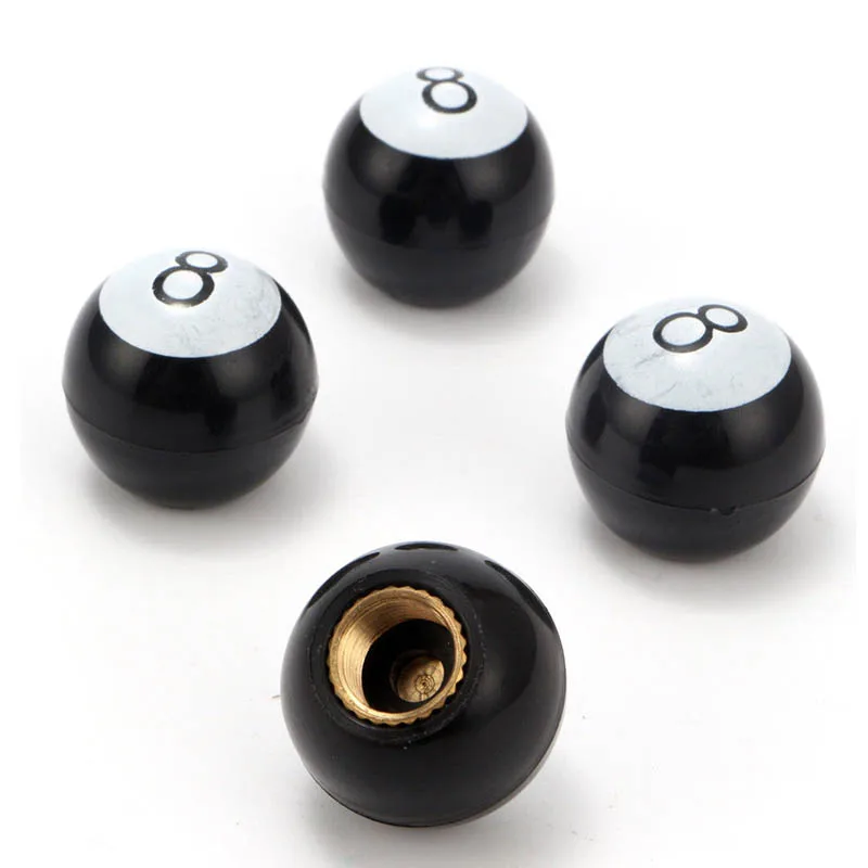 4pcs Universal Car Truck Motor Bike Pool 8 Ball Tire Air Valve Stem Caps Wheel Rim Caps 4 X Car Door Handle Stickers Tires Parts
4pcs Universal Car Truck Motor Bike Pool 8 Ball Tire Air Valve Stem Caps Wheel Rim Caps 4 X Car Door Handle Stickers Tires Parts