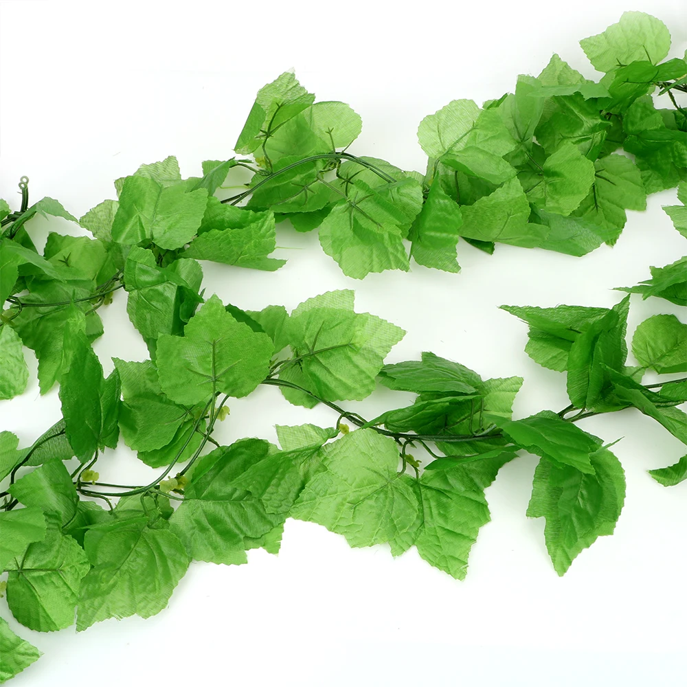 2.1m Artificial Plants Decoration Rattan Leaf Fake Creeper Green Leaf Ivy Vine Home Party Garden Decor Grape Leaves
2.1m Artificial Plants Decoration Rattan Leaf Fake Creeper Green Leaf Ivy Vine Home Party Garden Decor Grape Leaves