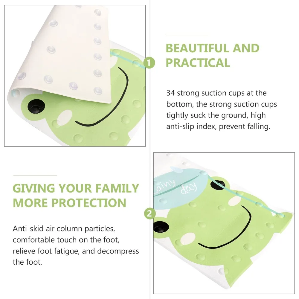 1PC Household Suction Cup Non-slip Mat Shower Room Mat Cartoon Floor Mat (Green)
1PC Household Suction Cup Non-slip Mat Shower Room Mat Cartoon Floor Mat (Green)