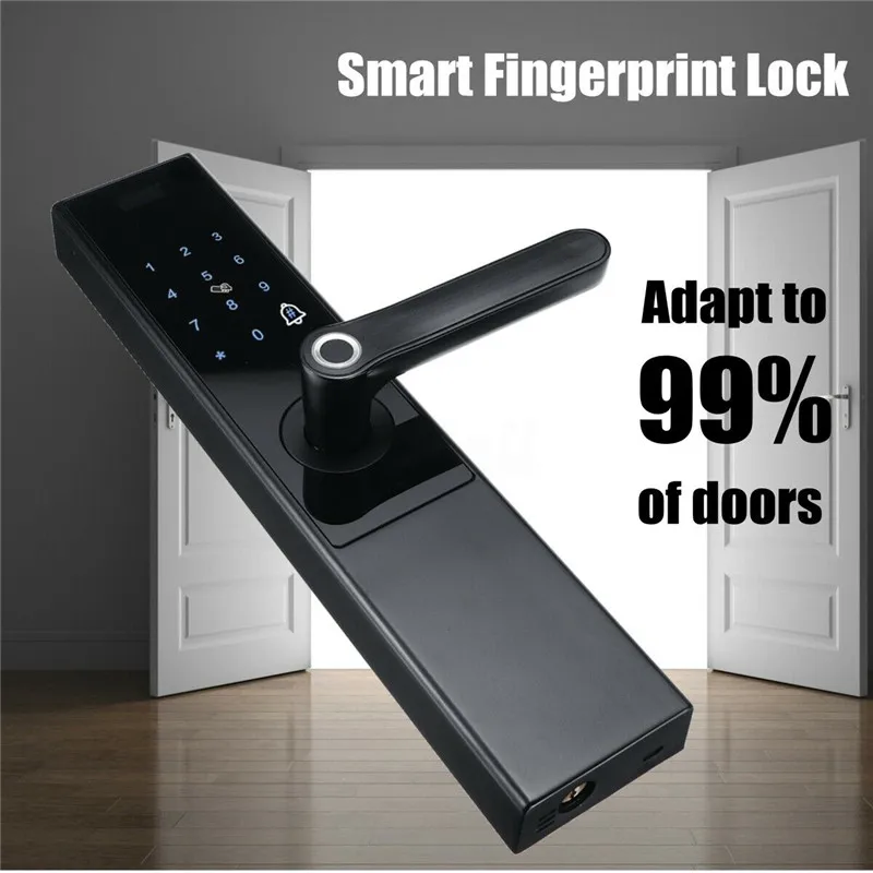 Security Intelligent Smart Lock,Tuya Biometric Fingerprint Lock With WiFi APP Password RFID Unlock,Door Lock Electronic Hotels 
Security Intelligent Smart Lock,Tuya Biometric Fingerprint Lock With WiFi APP Password RFID Unlock,Door Lock Electronic Hotels