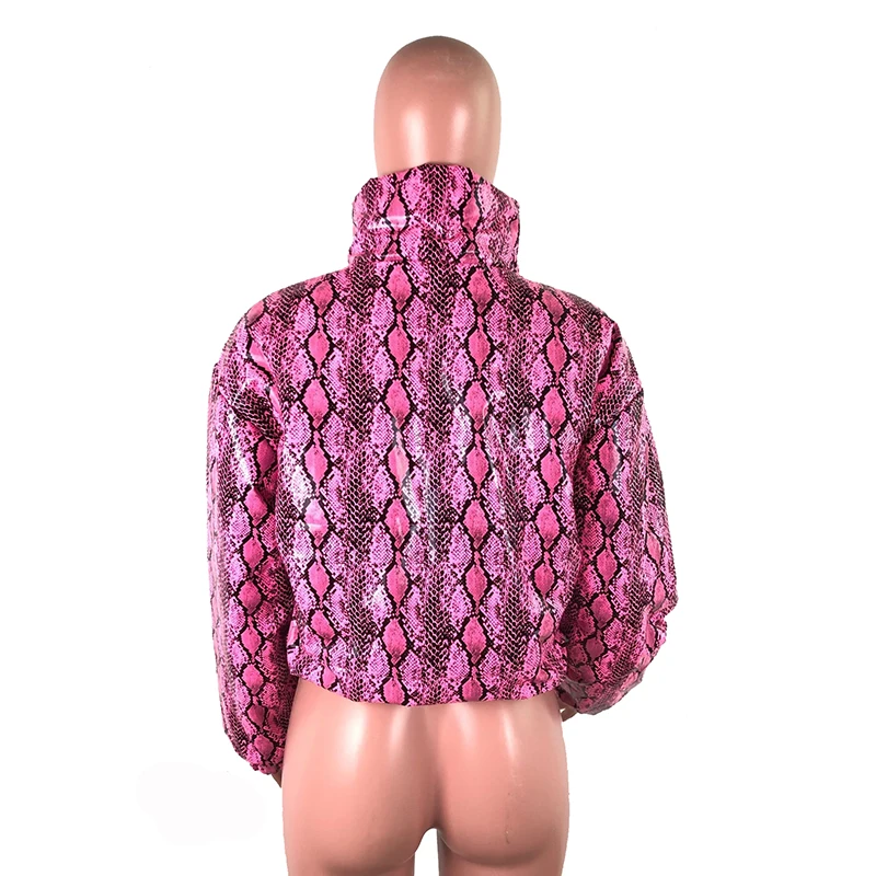 Serpentine Striped Pattern Long Sleeves Zipper Stand Collar New Arrival Winter Women Coat Hot Style Tops
Serpentine Striped Pattern Long Sleeves Zipper Stand Collar New Arrival Winter Women Coat Hot Style Tops