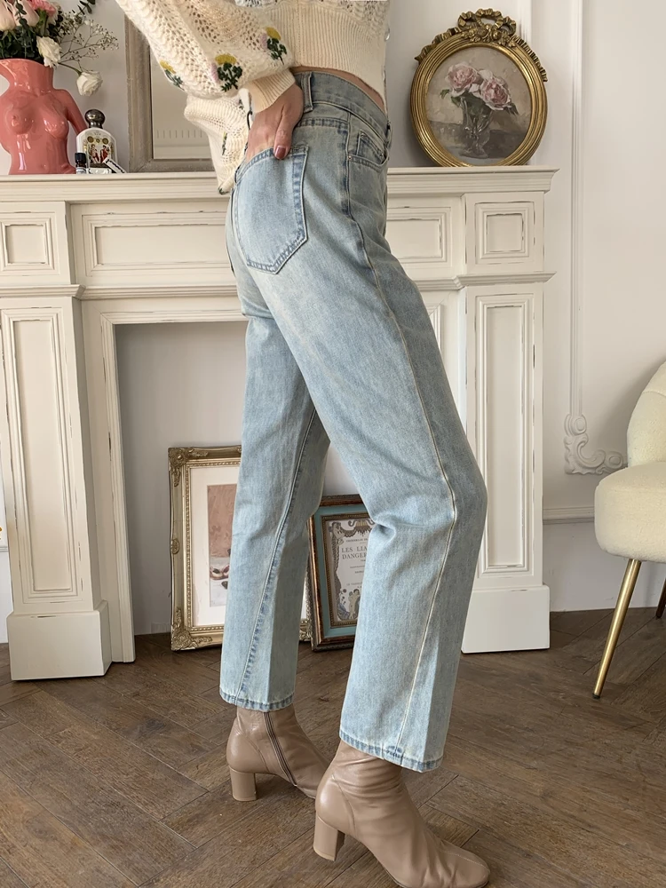 Women Jeans Asymmetrically Cut Vintage Straight Nine-point jeans woman Jeans Pants
Women Jeans Asymmetrically Cut Vintage Straight Nine-point jeans woman Jeans Pants