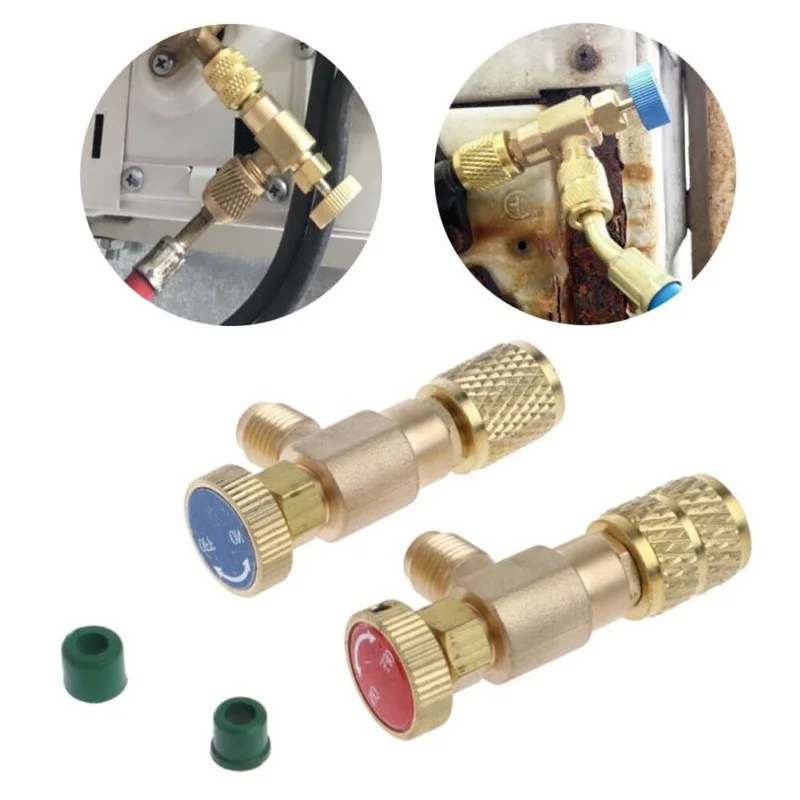 2 шт., медный предохранительный клапан для кондиционера R22/R410A 1/4 дюйма 
2 шт., медный предохранительный клапан для кондиционера R22/R410A 1/4 дюйма