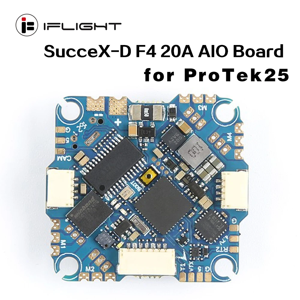 IFlight SucceX-D F4 20A BLHeli-S Whoop V3.2 AIO Board (MPU6000) Micro-USB BEC Output 5V 2A for ProTek25 FPV Drone part
IFlight SucceX-D F4 20A BLHeli-S Whoop V3.2 AIO Board (MPU6000) Micro-USB BEC Output 5V 2A for ProTek25 FPV Drone part