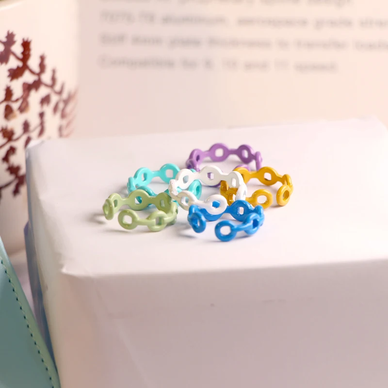 Fashion Personality Cute Lady Irregular Opening Color Hollow Candy Circle Geometric Hand-Painted Party Round Ring Jewelry
Fashion Personality Cute Lady Irregular Opening Color Hollow Candy Circle Geometric Hand-Painted Party Round Ring Jewelry