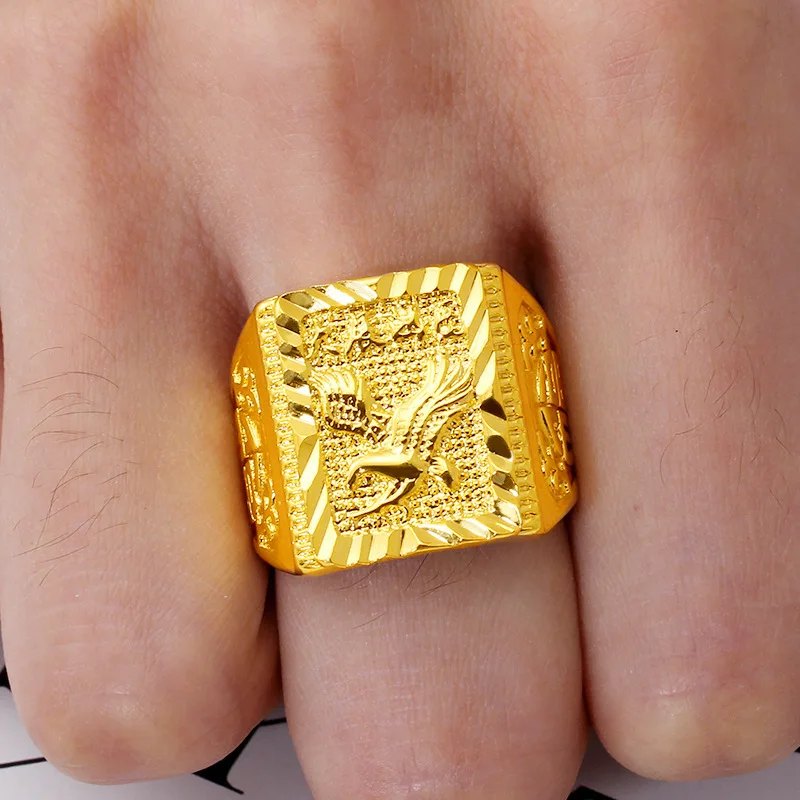 Not Fade Forever 14K Yellow Gold Ring for Men Women Fine Anillos Mujer Anillos Bizuteria Wedding Bijoux Femme Gold Ring Jewelry
Not Fade Forever 14K Yellow Gold Ring for Men Women Fine Anillos Mujer Anillos Bizuteria Wedding Bijoux Femme Gold Ring Jewelry