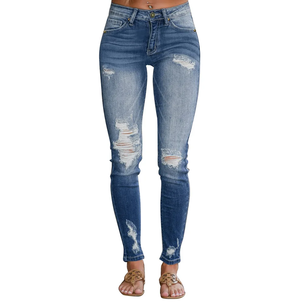 2021 New Arrival Summer Style Female Fashion Sexy Summer Ripped Hole Solid High Waist Hot Night Club Denim Pencil Pants
2021 New Arrival Summer Style Female Fashion Sexy Summer Ripped Hole Solid High Waist Hot Night Club Denim Pencil Pants