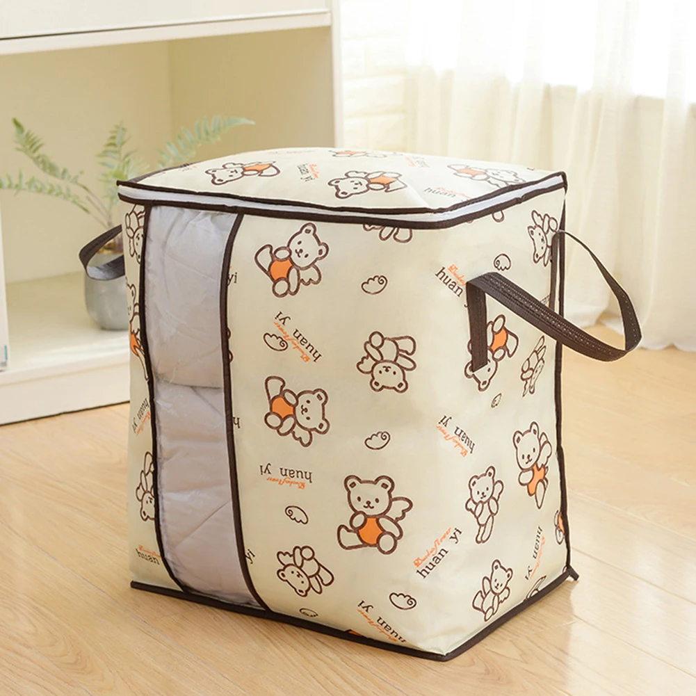 Foldable Storage Bins with Lid Storage Bag Ogranizer for Quilts, Comforters, Blankets with Dual Handles, Clear Window
Foldable Storage Bins with Lid Storage Bag Ogranizer for Quilts, Comforters, Blankets with Dual Handles, Clear Window