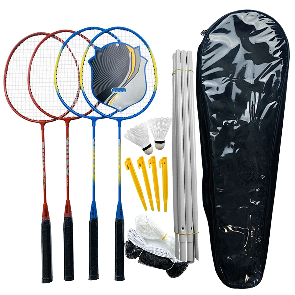 Sports Badminton Set 4 PCS Badminton Rackets 2 Shuttlecock Balls Birdies Net Adjustable Polls Beach Backyard Combo Set Games
Sports Badminton Set 4 PCS Badminton Rackets 2 Shuttlecock Balls Birdies Net Adjustable Polls Beach Backyard Combo Set Games