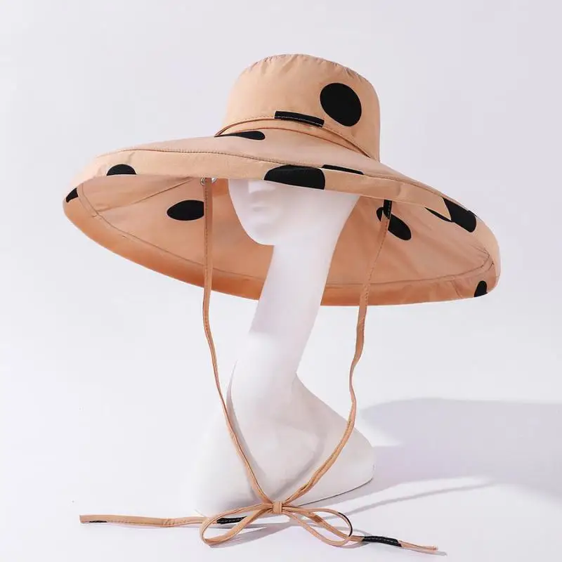 COKK Spring Summer Hats For Women Sun Protection Big Brim Dot Pattern Sun Hat Female Outdoor Folding Korean Good Quality Casual
COKK Spring Summer Hats For Women Sun Protection Big Brim Dot Pattern Sun Hat Female Outdoor Folding Korean Good Quality Casual