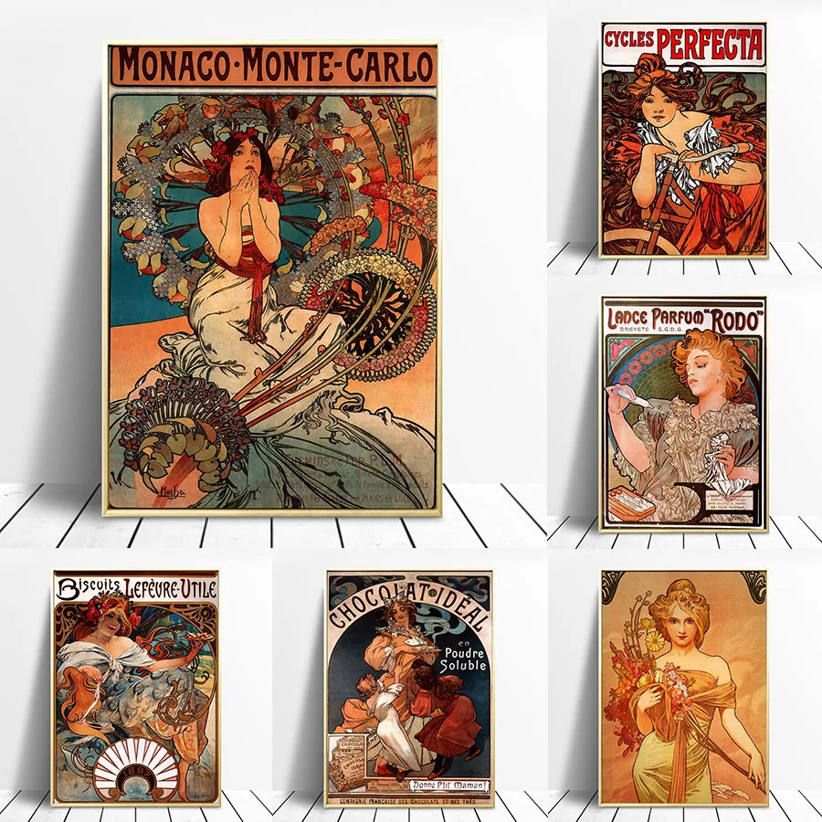 Alphonse Mucha Canvas Painting Art Vintage Woman Art Posters and Prints on The Wall Art Pictures for Living Room No Frame
Alphonse Mucha Canvas Painting Art Vintage Woman Art Posters and Prints on The Wall Art Pictures for Living Room No Frame