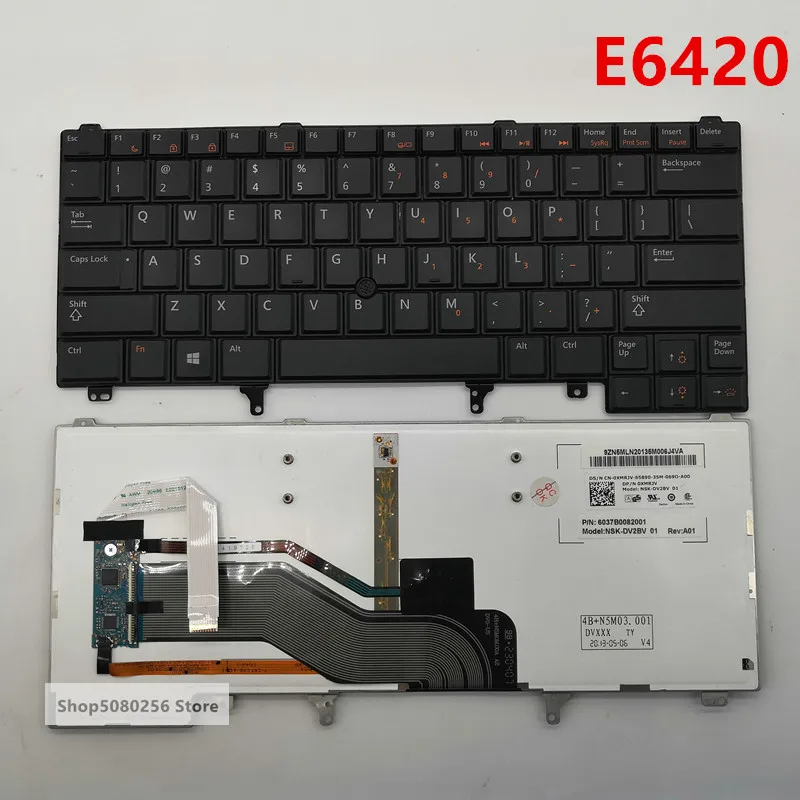 Фото Клавиатура для ноутбука Dell Latitude E6320 E6330 E6420 E6430 E6440 США с подсветкой 0xmrjv 6037B0082001