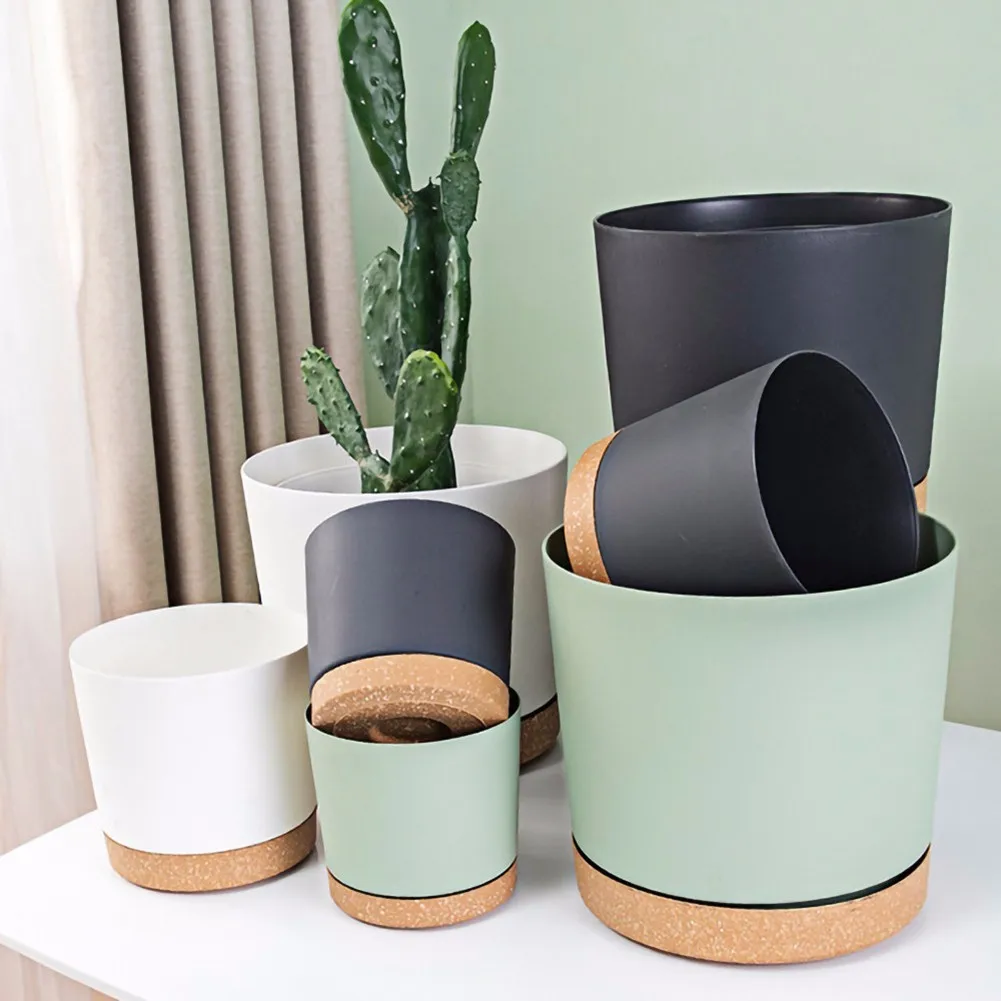 1Pc Nordic Simple Plastic Flower Pot Rose Succulent Flower Pot With Tray Home Garden Office Living Room Decoration
1Pc Nordic Simple Plastic Flower Pot Rose Succulent Flower Pot With Tray Home Garden Office Living Room Decoration