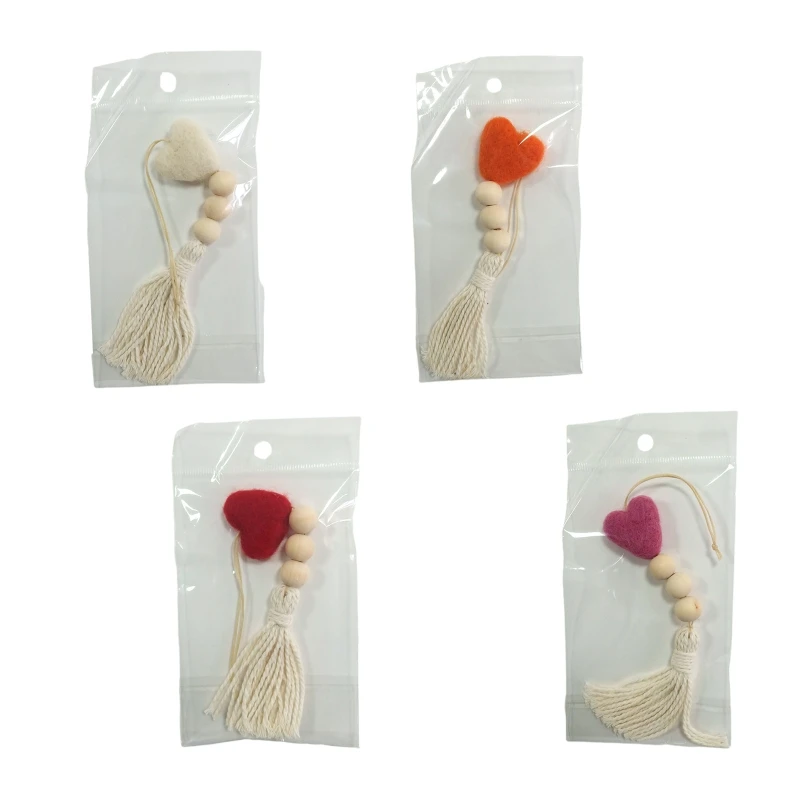 Wool Felt Heart with Tassel Wall Hanging Ornament Valentines Day Decorations Wedding Party Home Bedroom Decor Photo Props
Wool Felt Heart with Tassel Wall Hanging Ornament Valentines Day Decorations Wedding Party Home Bedroom Decor Photo Props