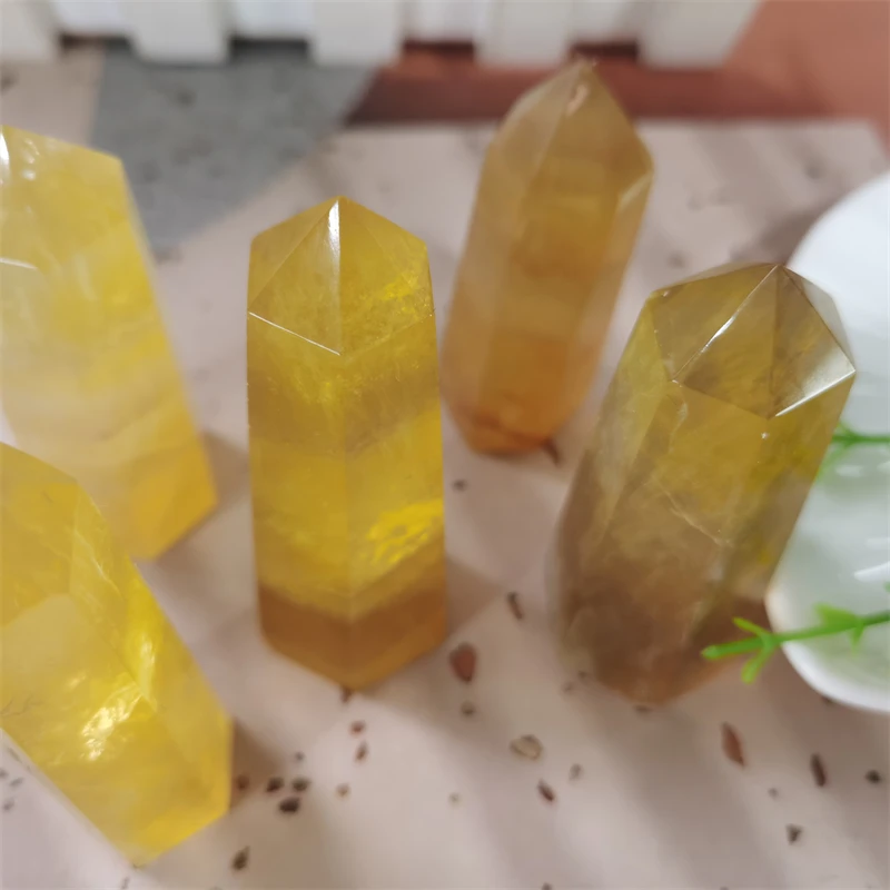 Unique High Quality Pure Natural Crystal Stones Pinnacle Yellow Fluorite Beautiful Single Pointed Column LH
Unique High Quality Pure Natural Crystal Stones Pinnacle Yellow Fluorite Beautiful Single Pointed Column LH