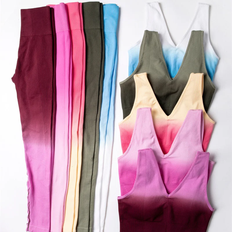 Women's Tracksuit Yoga Set Female Clothing Fitness Sportswear Running Sports Bra Leggings Spring Summer Autumn Sport Sets
Women's Tracksuit Yoga Set Female Clothing Fitness Sportswear Running Sports Bra Leggings Spring Summer Autumn Sport Sets