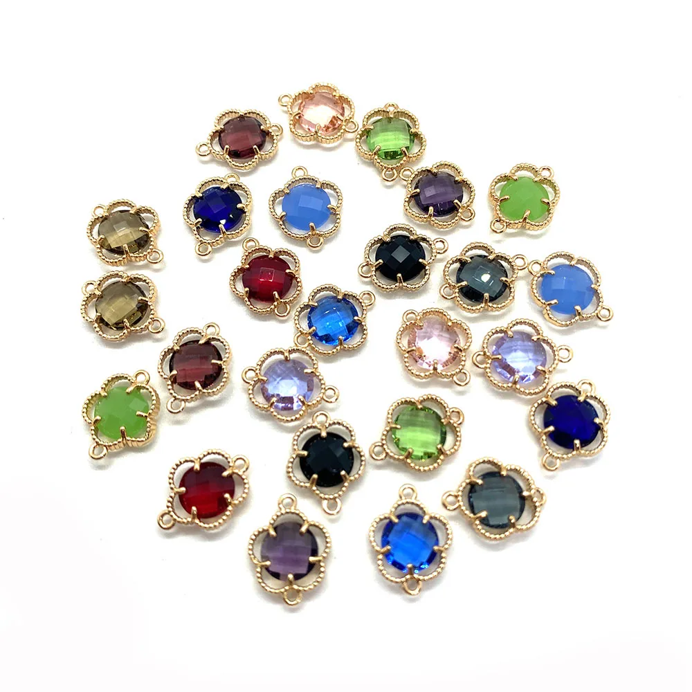 Natural Crystal Pendant for DIY Handmade Jewelry Color Crystal Inlaid Double Ring Necklace Bracelet Accessories 5pcs/pack
Natural Crystal Pendant for DIY Handmade Jewelry Color Crystal Inlaid Double Ring Necklace Bracelet Accessories 5pcs/pack