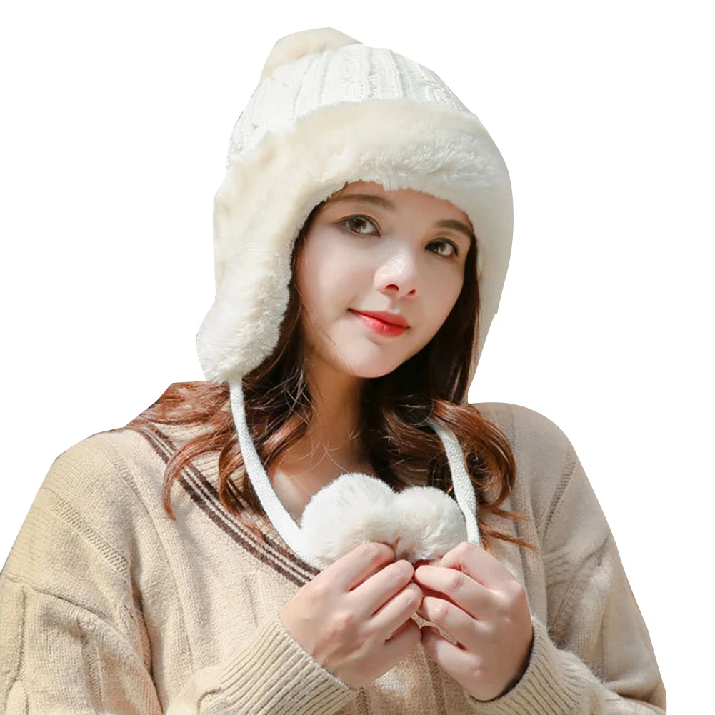 2021 New Women's Knitted Hat Fashion Accessories Winter Warm Earmuffs Beanie Knitted Skull Hat with Pompom
2021 New Women's Knitted Hat Fashion Accessories Winter Warm Earmuffs Beanie Knitted Skull Hat with Pompom