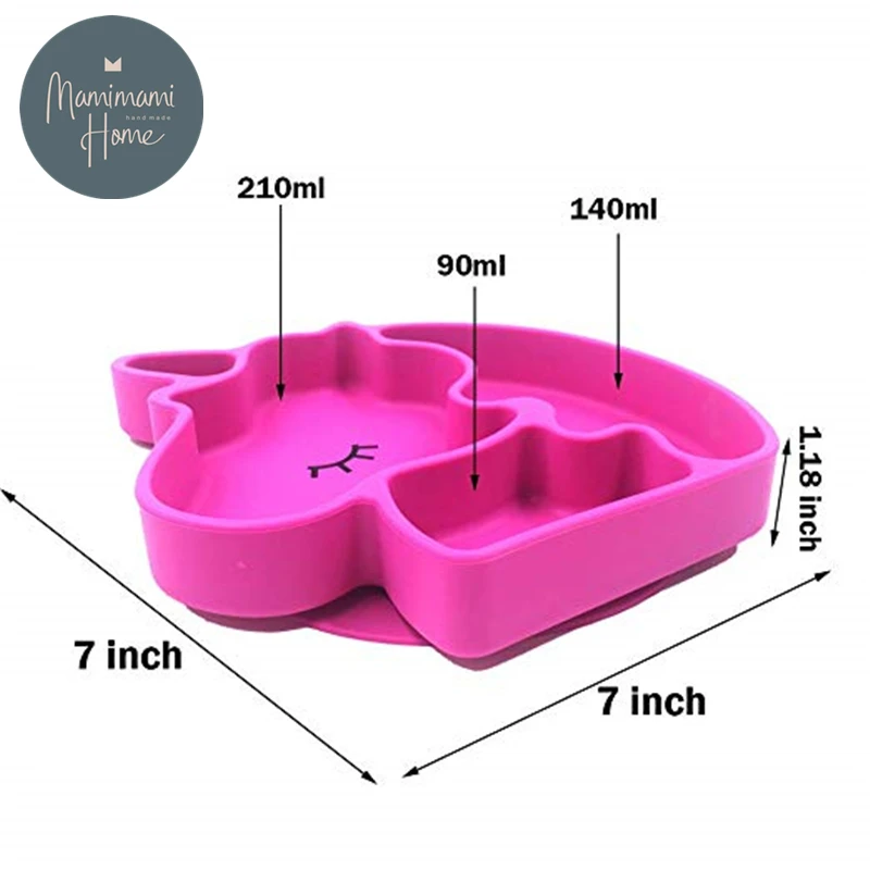 Unicorn Silicone Toddler Plate Placemat Face Non Slip Infant Food Supplement Plate Children's Silicone Plate Feeding Dining Tray
Unicorn Silicone Toddler Plate Placemat Face Non Slip Infant Food Supplement Plate Children's Silicone Plate Feeding Dining Tray