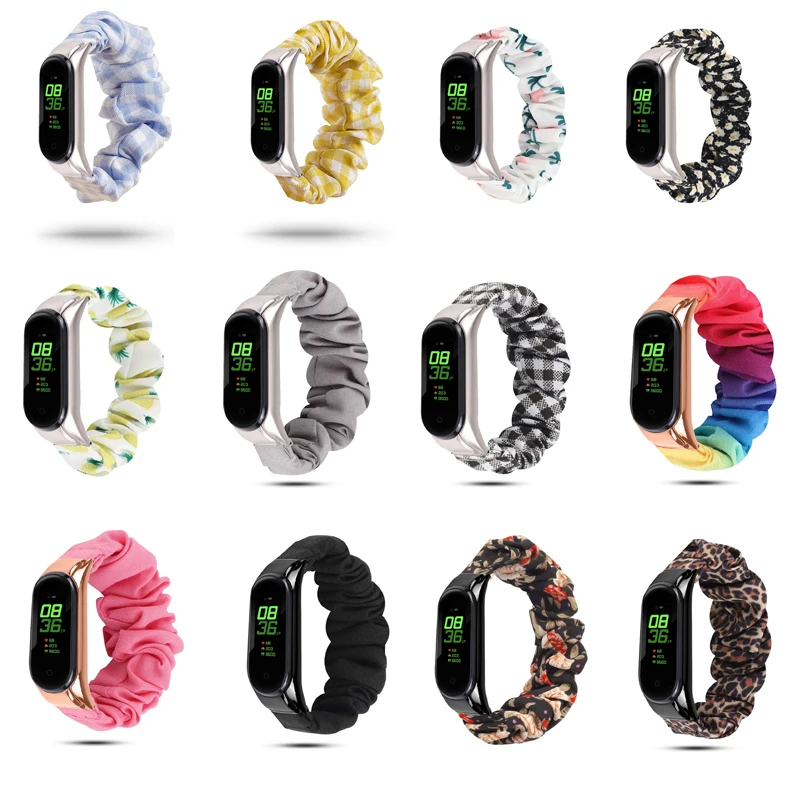 Эластичный ремешок Scrunchies для Xiaomi Mi band 5 4 3, сменный Браслет Mi Band 5 correa, воздухопроницаемые ремешки для Mi band 6
Эластичный ремешок Scrunchies для Xiaomi Mi band 5 4 3, сменный Браслет Mi Band 5 correa, воздухопроницаемые ремешки для Mi band 6