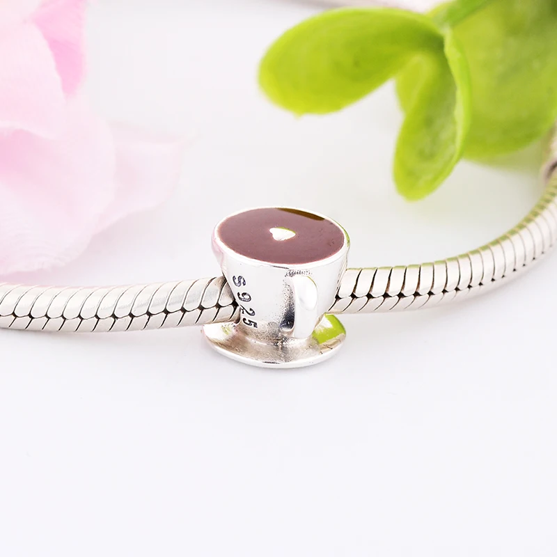 New Fine 100% 925 Sterling Silver Love Free Time Heart Coffee Cup Beads Fits Original Pandora Charms Bracelet Bangle DIY Jewelry
New Fine 100% 925 Sterling Silver Love Free Time Heart Coffee Cup Beads Fits Original Pandora Charms Bracelet Bangle DIY Jewelry
