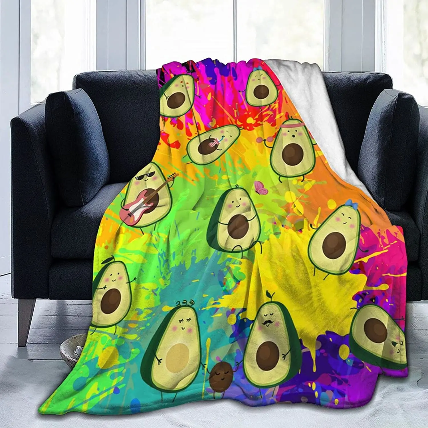 Фланелевое Одеяло с авокадо, ультрамягкое удобное покрывало для кровати, дивана, всесезонное покрывало 50x60 дюймов
Фланелевое Одеяло с авокадо, ультрамягкое удобное покрывало для кровати, дивана, всесезонное покрывало 50x60 дюймов